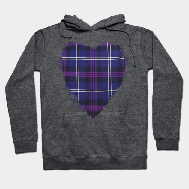 Heritage Tartan Heart Hoodie by the kilt